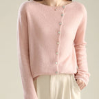 Ophelia - Women's Button Front Knit Sweater