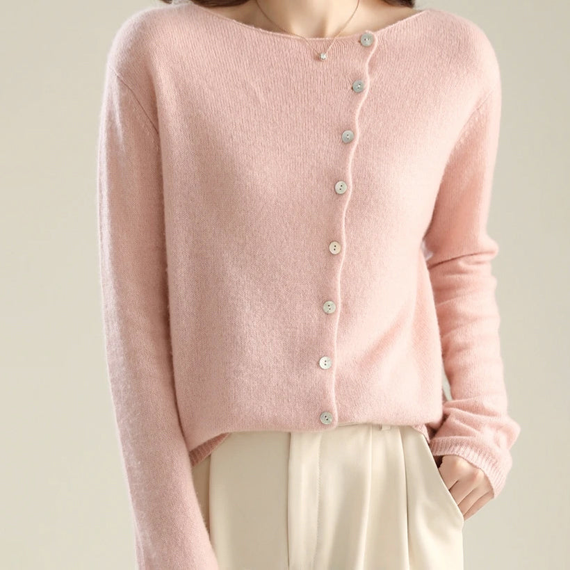 Ophelia - Women's Button Front Knit Sweater