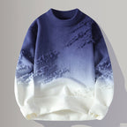 Owen - Men's Distressed Gradient Crewneck Sweater
