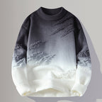 Owen - Men's Distressed Gradient Crewneck Sweater