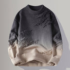 Owen - Men's Distressed Gradient Crewneck Sweater