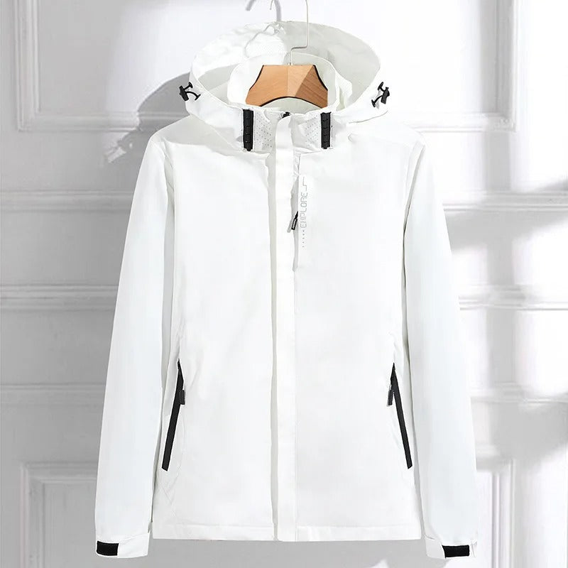 Quinley - Women's Drawstring Hood Rain Jacket