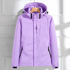 Quinley - Women's Drawstring Hood Rain Jacket