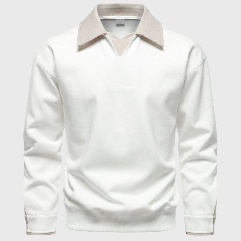Ronan - Men's Johnny-Collar Sweatshirt