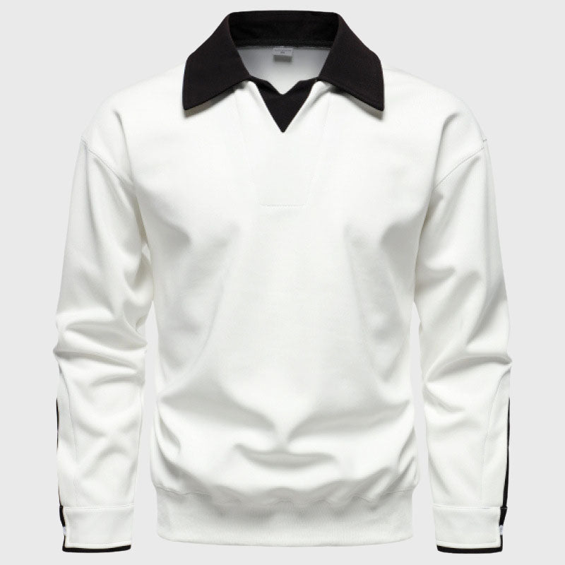 Ronan - Men's Johnny-Collar Sweatshirt