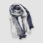 Rylee - Colorblock Wave-Pattern Scarf