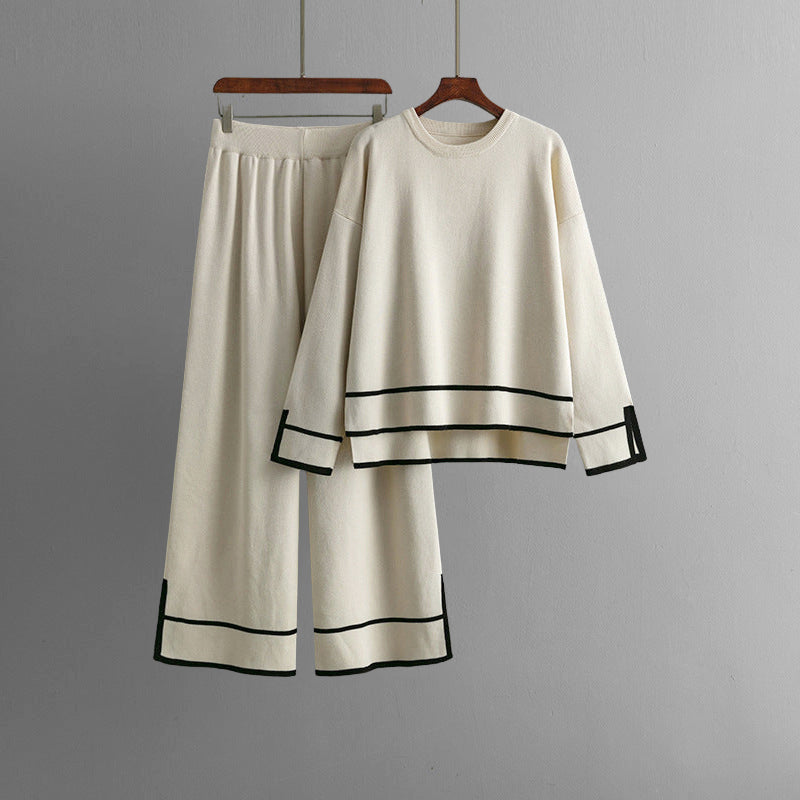 Serapina - Women's Two-Piece Knit Sweater and Pants Set