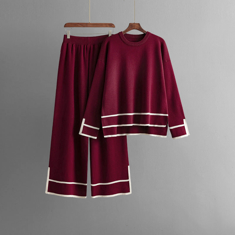 Serapina - Women's Two-Piece Knit Sweater and Pants Set