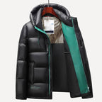 Simon - Men's High-Gloss Hooded Down Puffer Jacket