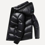 Simon - Men's High-Gloss Hooded Down Puffer Jacket