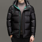 Simon - Men's High-Gloss Hooded Down Puffer Jacket