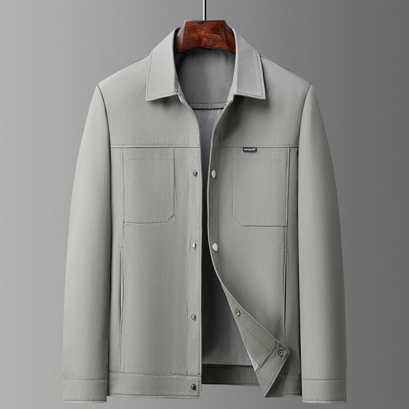Travis - Men's Clean-Cut Utility Shirt Jacket