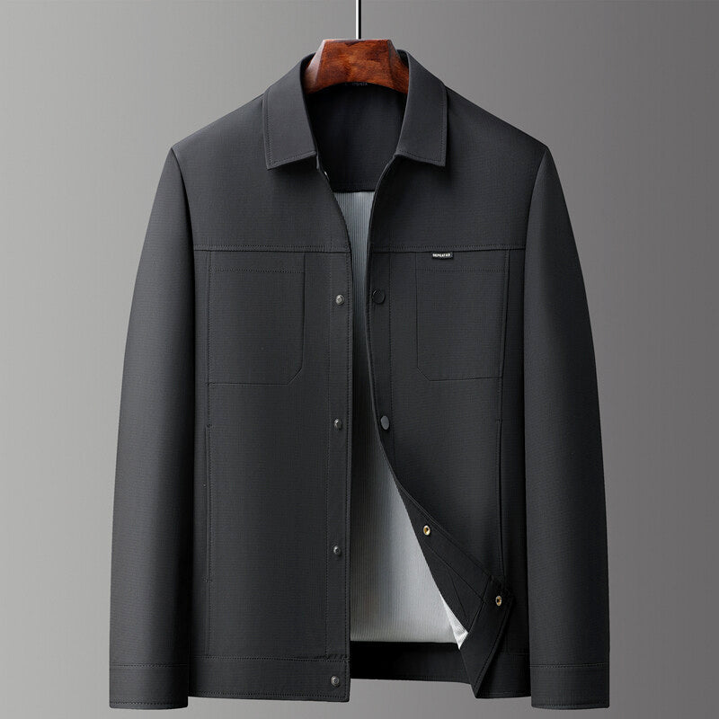 Travis - Men's Clean-Cut Utility Shirt Jacket