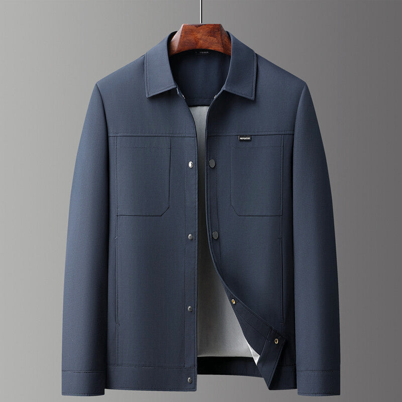 Travis - Men's Clean-Cut Utility Shirt Jacket