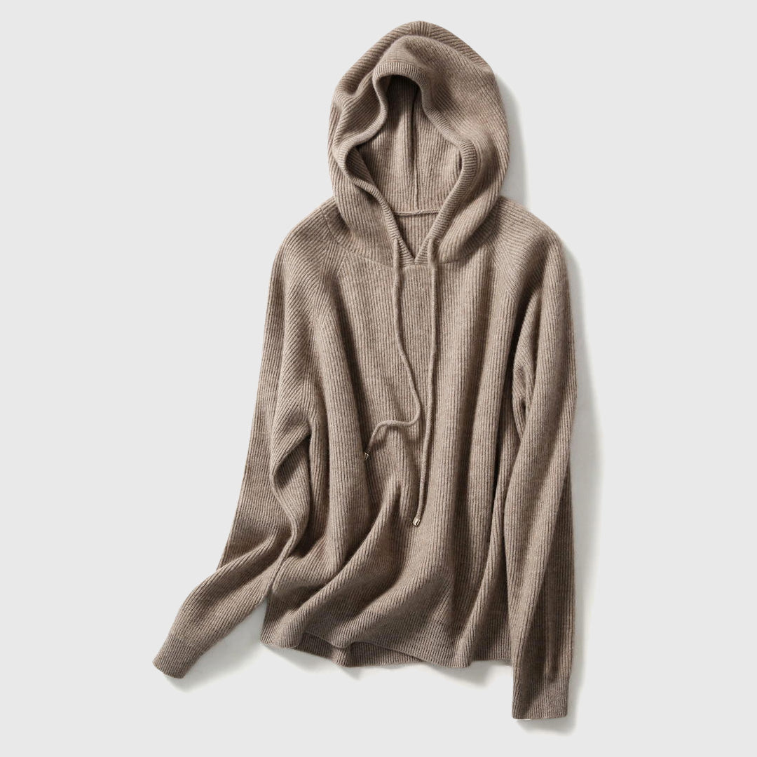 Ulises - Women's Cashmere Hooded Knit Sweater