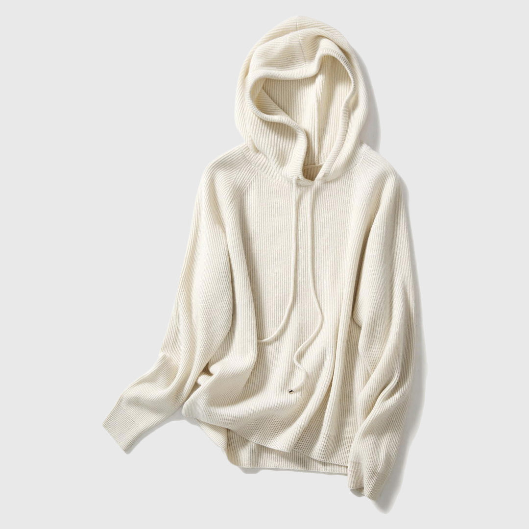 Ulises - Women's Cashmere Hooded Knit Sweater