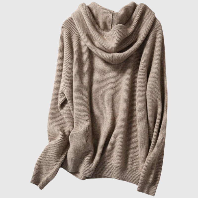 Ulises - Women's Cashmere Hooded Knit Sweater