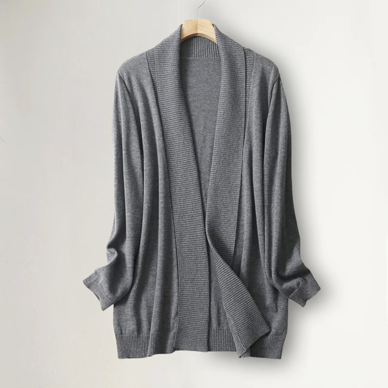 Victoria - Women's Open-Front Cashmere Cardigan