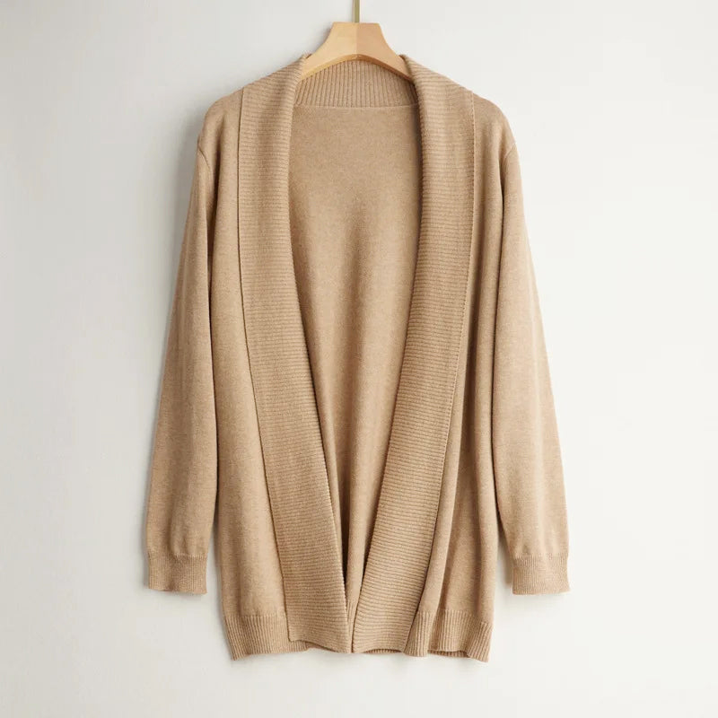 Victoria - Women's Open-Front Cashmere Cardigan