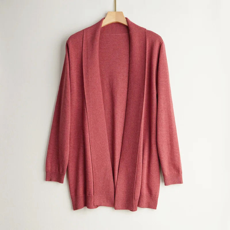Victoria - Women's Open-Front Cashmere Cardigan
