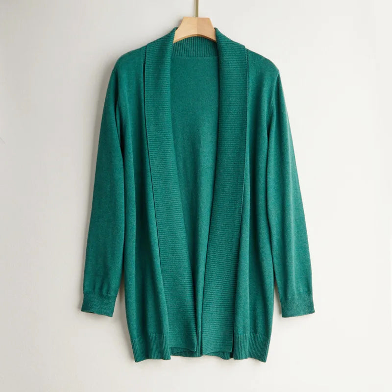 Victoria - Women's Open-Front Cashmere Cardigan