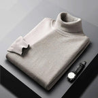 William - Men's Ribbed Turtleneck Knit Sweater