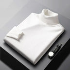 William - Men's Ribbed Turtleneck Knit Sweater