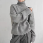 Ysa - Women's Turtleneck Knit Pullover Sweater