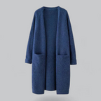 Adalyn - Women's Longline Knit Cardigan with Front Pockets