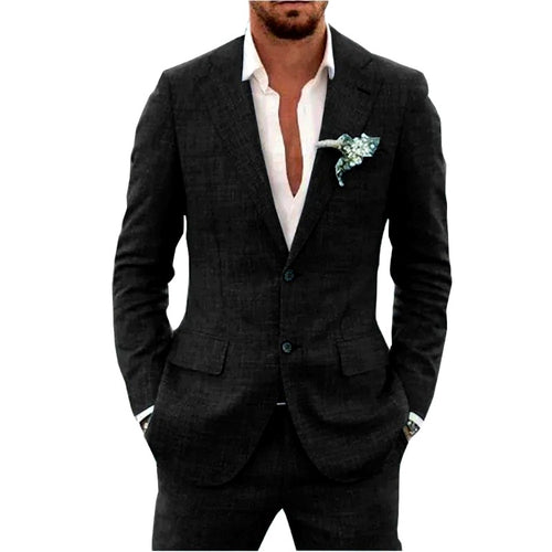 Amir - Men's Notched Lapel Slim Fit Two-Piece Set 2