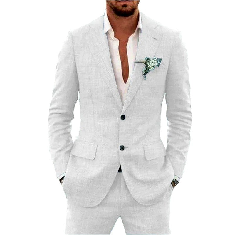 Amir - Men's Notched Lapel Slim Fit Two-Piece Set 4