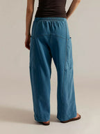 Athena - Women's Relaxed Cargo Pants with Drawstring Waist