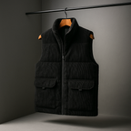 Axel - Men's Quilted Corduroy Vest with Utility Pockets