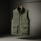 Axel - Men's Quilted Corduroy Vest with Utility Pockets