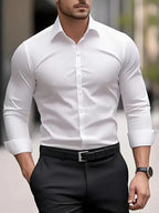 Beckham - Men's Slim-Fit Long-Sleeve Dress Shirt