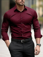 Beckham - Men's Slim-Fit Long-Sleeve Dress Shirt