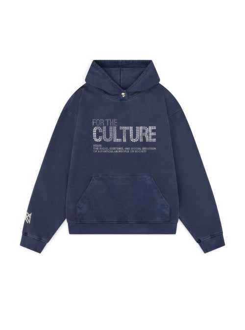 Bella - Women's Oversized Hoodie with Rhinestone Graphic Print