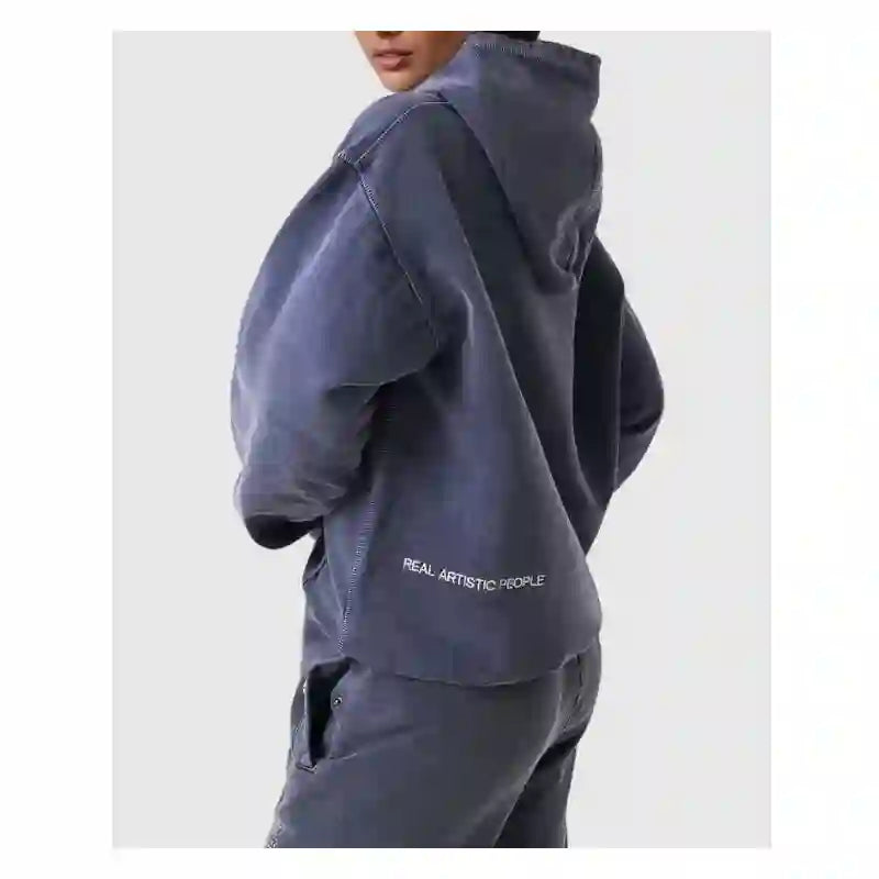 Bella - Women's Oversized Hoodie with Rhinestone Graphic Print