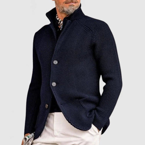 Benedict - Men's Ribbed Knit Cardigan