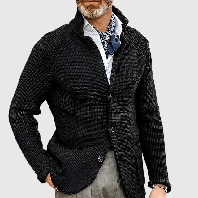 Benedict - Men's Ribbed Knit Cardigan