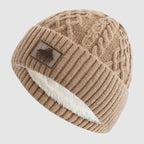 Brenner - Unisex Ribbed Beanie with Sherpa-Lined Interior