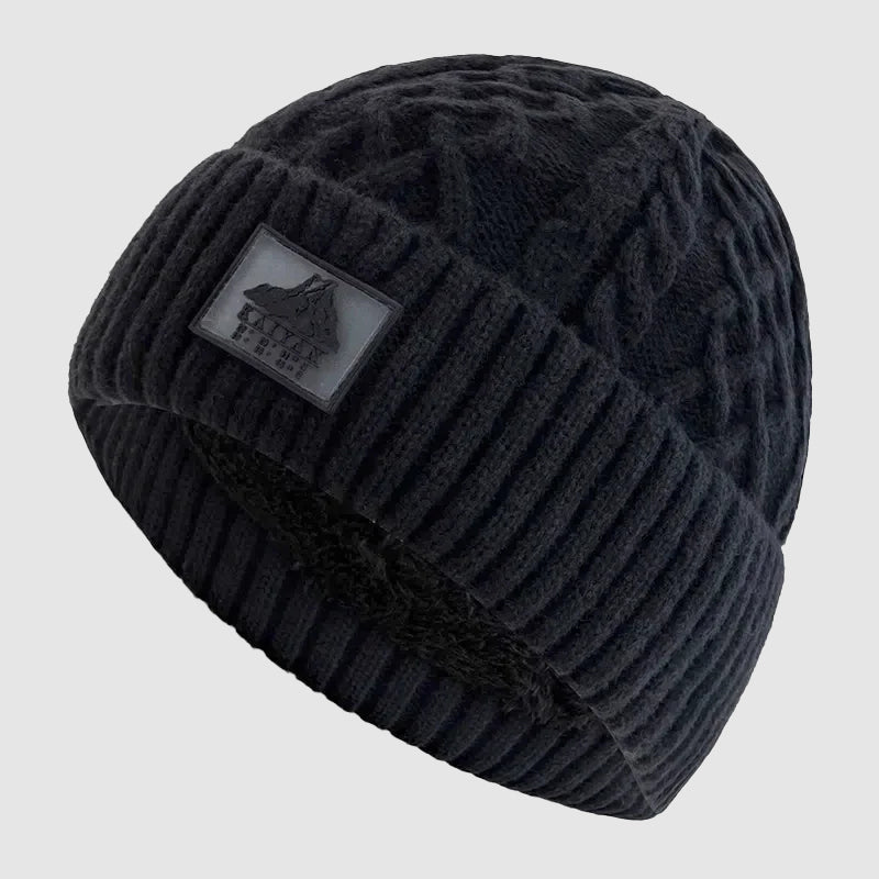 Brenner - Unisex Ribbed Beanie with Sherpa-Lined Interior