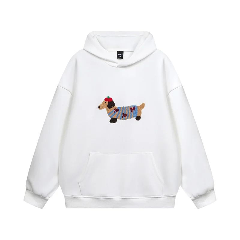 Brooklyn - Oversized Embroidered Hoodie with Kangaroo Pocket