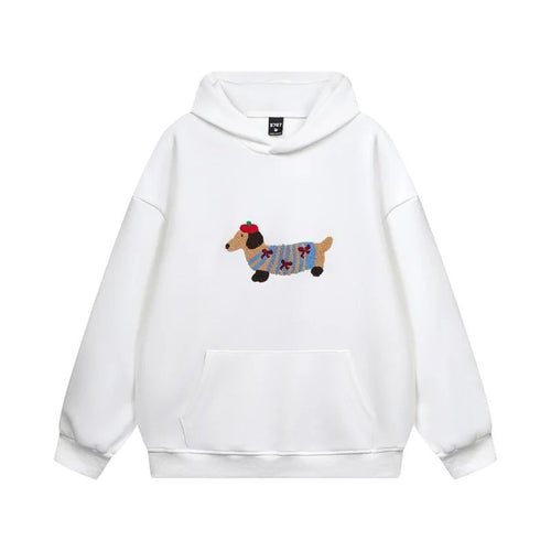 Brooklyn - Oversized Embroidered Hoodie with Kangaroo Pocket