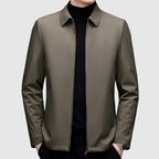 Caleb - Men's Collared Down Jacket with Zip Closure