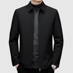 Caleb - Men's Collared Down Jacket with Zip Closure