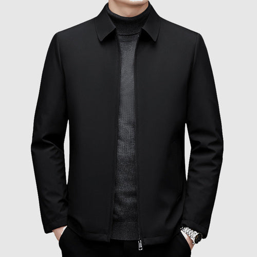 Caleb - Men's Collared Down Jacket with Zip Closure