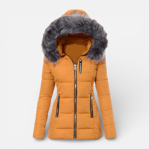 Camila - Women's Faux Fur Hooded Puffer Jacket