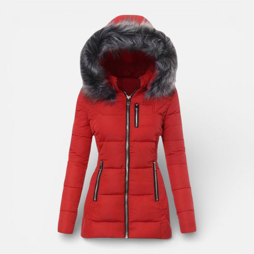 Camila - Women's Faux Fur Hooded Puffer Jacket