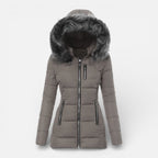 Camila - Women's Faux Fur Hooded Puffer Jacket